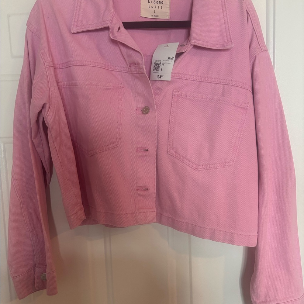 Forever 21 Light Pink Jean Jacket